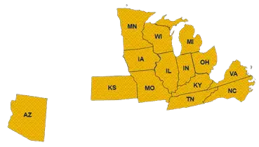 areas served